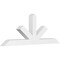 Ekena Millwork Saratoga Architectural Grade PVC Gable Bracket, 60"W x 22 1/2"H x 4"D x 4"F, 9/12 Pitch GBP060X23X0404SAR00 - alternate 1